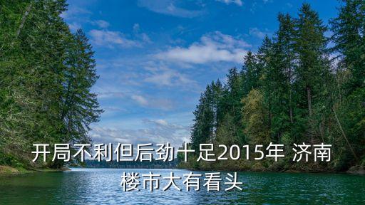 開局不利但后勁十足2015年 濟南樓市大有看頭