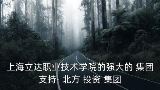 上海立達職業(yè)技術(shù)學院的強大的 集團支持· 北方 投資 集團