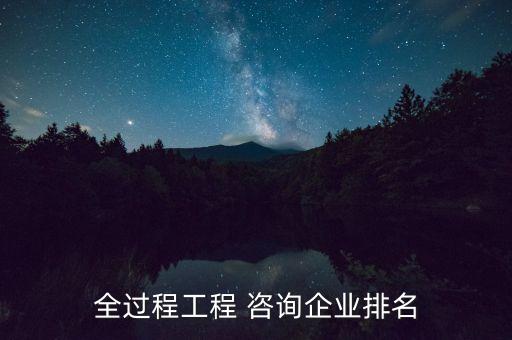 全過(guò)程工程 咨詢企業(yè)排名