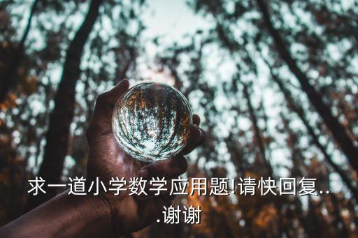 求一道小學(xué)數(shù)學(xué)應(yīng)用題!請(qǐng)快回復(fù)...謝謝