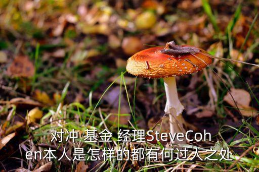  對沖 基金 經(jīng)理SteveCohen本人是怎樣的都有何過人之處