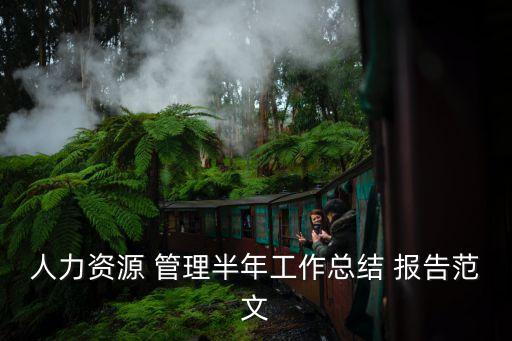 人力資源 管理半年工作總結(jié) 報告范文