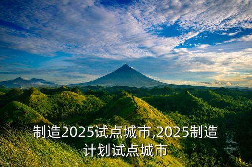 中國制造2025試點(diǎn)城市,2025制造計(jì)劃試點(diǎn)城市