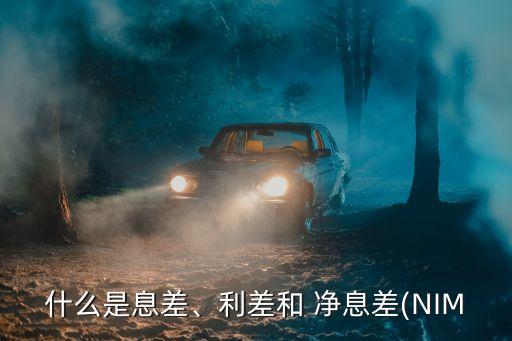 什么是息差、利差和 凈息差(NIM