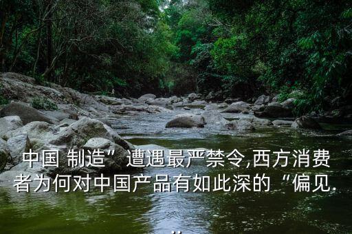 中國 制造”遭遇最嚴(yán)禁令,西方消費者為何對中國產(chǎn)品有如此深的“偏見...