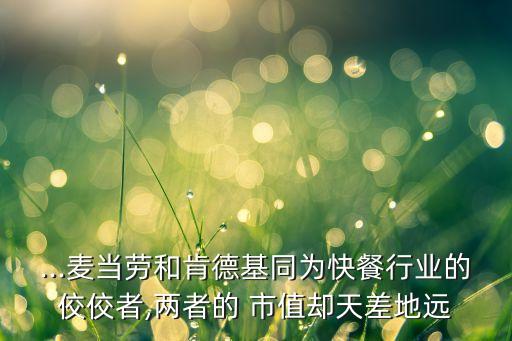 百事可樂(lè)公司市值,可口可樂(lè)和百事可樂(lè)哪個(gè)市值高