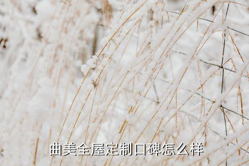  曲美全屋定制口碑怎么樣