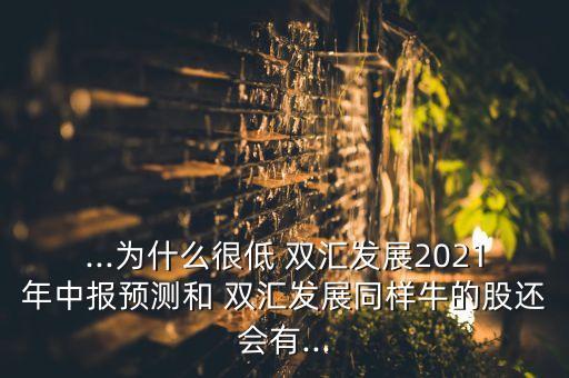 ...為什么很低 雙匯發(fā)展2021年中報預測和 雙匯發(fā)展同樣牛的股還會有...