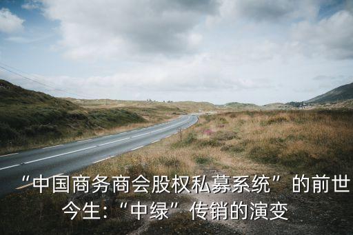 “中國(guó)商務(wù)商會(huì)股權(quán)私募系統(tǒng)”的前世今生:“中綠”傳銷(xiāo)的演變