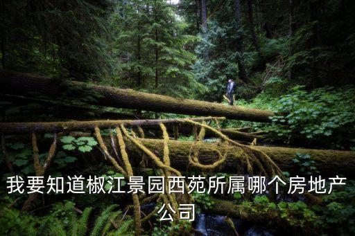 我要知道椒江景園西苑所屬哪個(gè)房地產(chǎn)公司