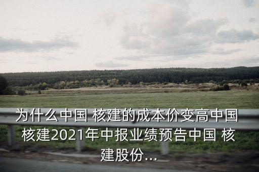 為什么中國(guó) 核建的成本價(jià)變高中國(guó) 核建2021年中報(bào)業(yè)績(jī)預(yù)告中國(guó) 核建股份...