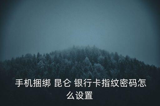  手機捆綁 昆侖 銀行卡指紋密碼怎么設(shè)置